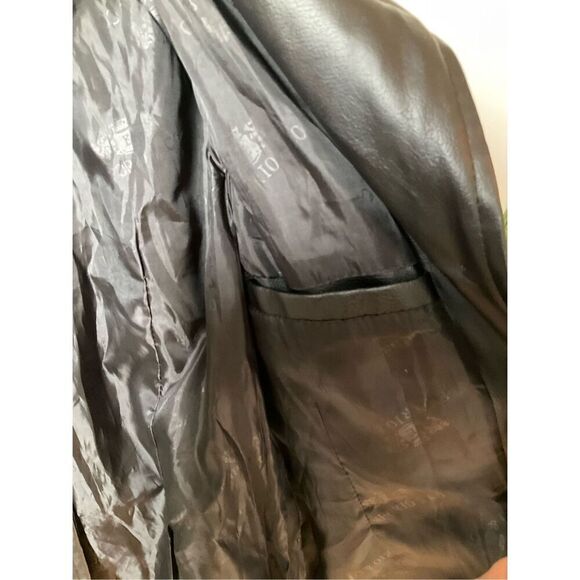 Emporio & Co Faux Leather Short Trench. Size Small. NWT. Made in Italy - Picture 9 of 16